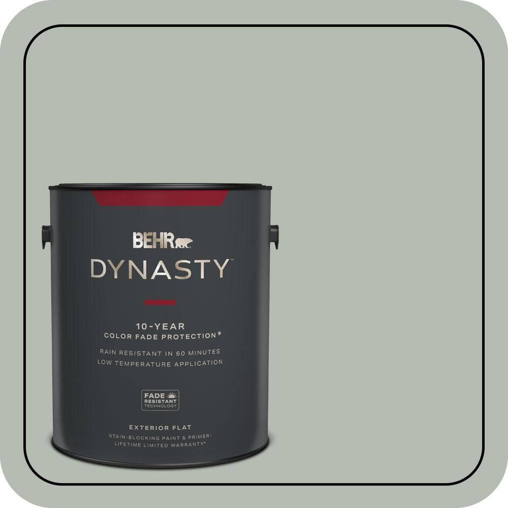 1 gal. Home Decorators Collection #HDC-AC-21 Keystone Gray Flat Exterior Stain-Blocking Paint & Primer price history on PriceWatchPro