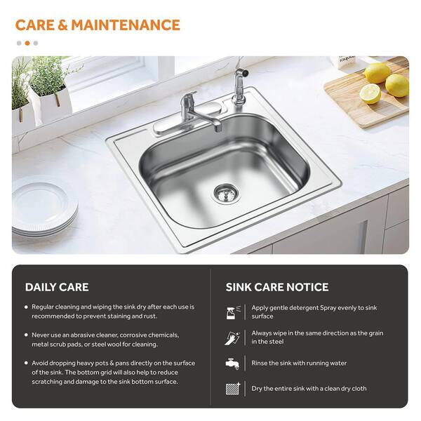 Cashel 25 in. x 22 in. x 14.5 in. ABS Plastic Drop-In Sink 1970-33-01 - The  Home Depot