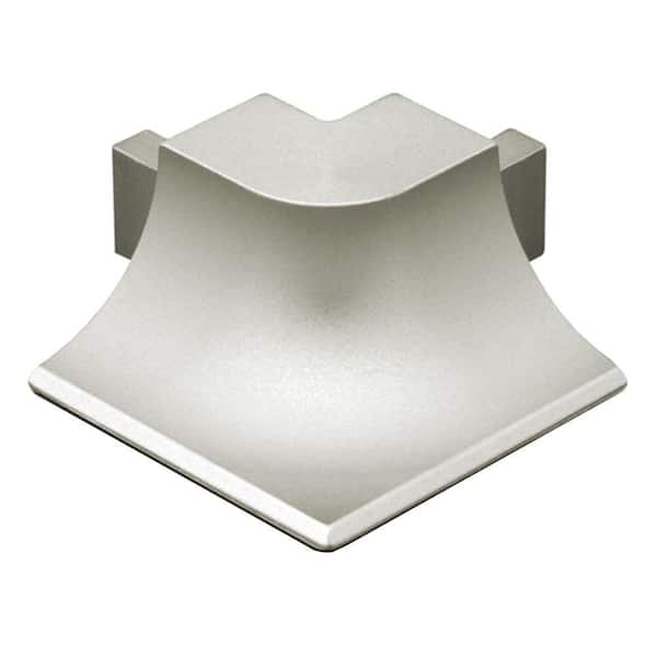 Schluter Dilex-AHKA Satin Nickel Anodized Aluminum 9/16 in. x 1 in. Metal 90 Degree Outside Corner