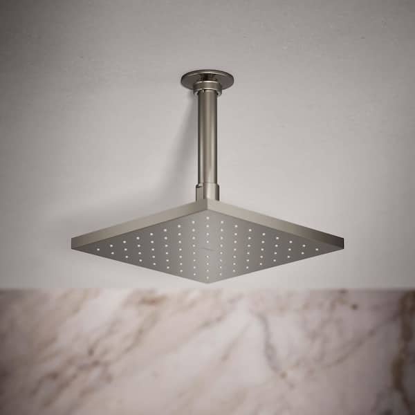1-Spray Patterns 8 in. 1.75 GPM Ceiling Mount Rain Fixed Shower Head in Vibrant Polished Nickel