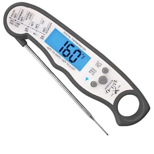Instant Read Digital Meat Thermometer with Probe - Charcoal