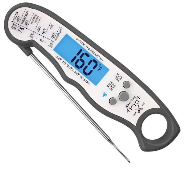 Zulay Kitchen Instant Read Digital Meat Thermometer with Probe Charcoal Z DGTL MT THRMMTR CHRCL The Home Depot