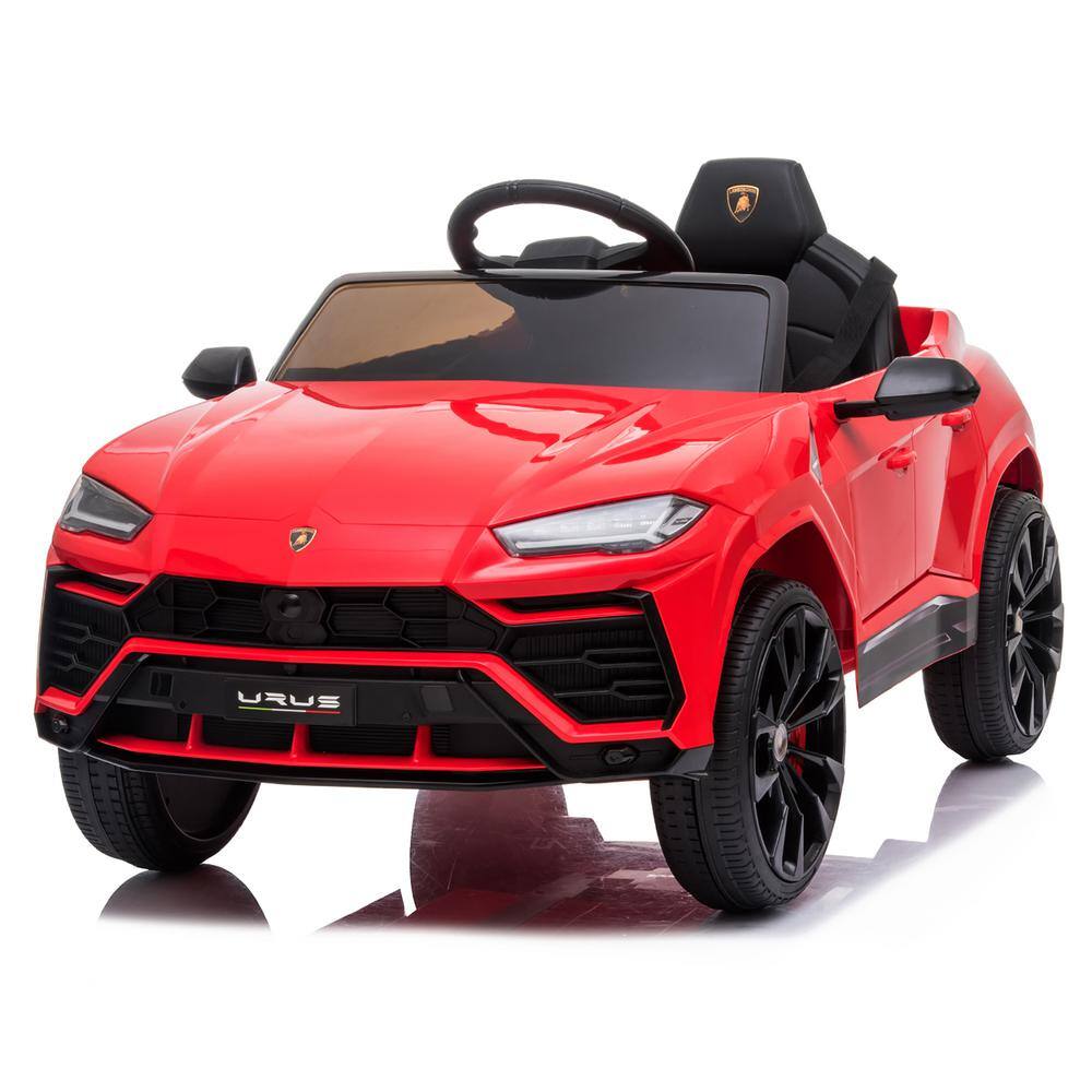 TOBBI 12-Volt Licensed Lamborghini Urus Kids Ride On Car Electric Cars with Remote Control, Red -  TH17X0605-T01