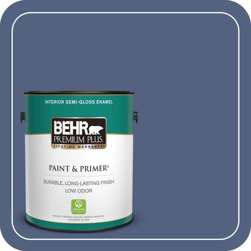 1 gal. #590F-6 Mesmerize Semi-Gloss Enamel Low Odor Interior Paint & Primer price history on PriceWatchPro