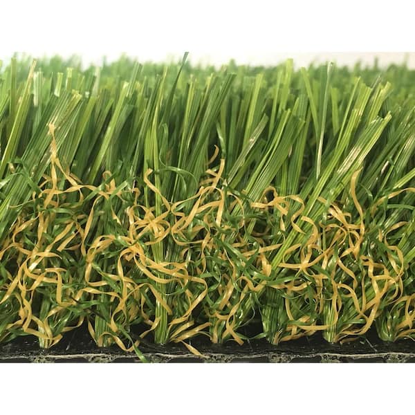 GREENLINE ARTIFICIAL GRASS 3D-W Pro 80 Fescue 15 ft. Wide x Cut to Length Green Artificial Grass Carpet
