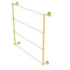 Allied Brass Clearview 4 Tier 36 in. Ladder Towel Bar with Groovy 