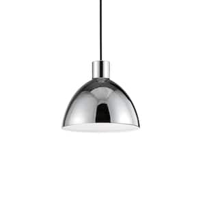 Chroma 6 in. 1 Light 9-Watt Chrome Integrated LED Pendant Light