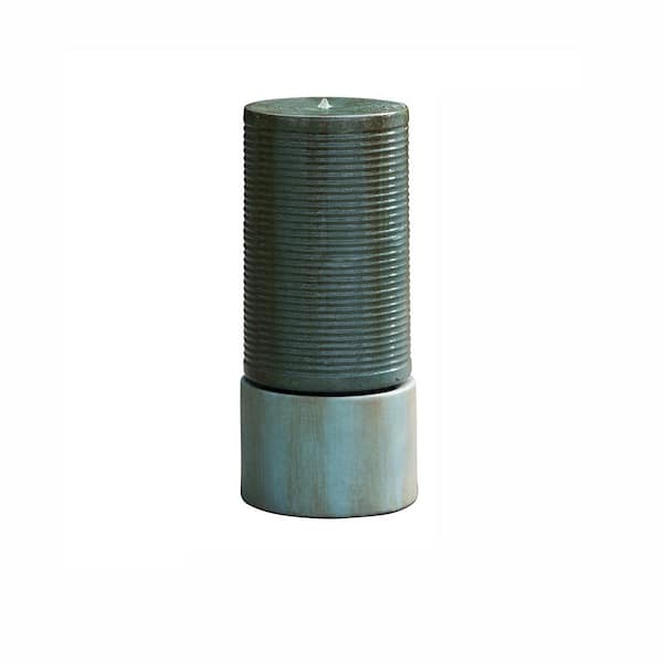 Cesicia 43 in. Tall Green Cement Water Fountain Waterfall Garden Decoration for Backyard & Patio