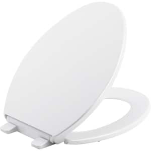 Brevia Elongated Closed Front Toilet Seat in White