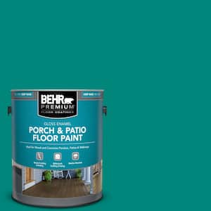 1 gal. #P450-7 Mystic Turquoise Gloss Enamel Interior/Exterior Porch and Patio Floor Paint