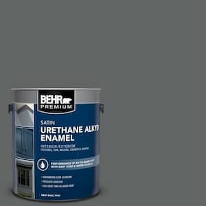 1 gal. #BXC-41 Charcoal Urethane Alkyd Satin Enamel Interior/Exterior Paint