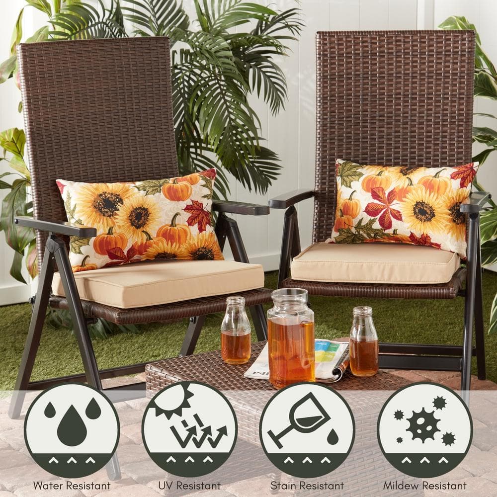 Marisol Floral Harvest Rectangular Lumbar Pillows Set