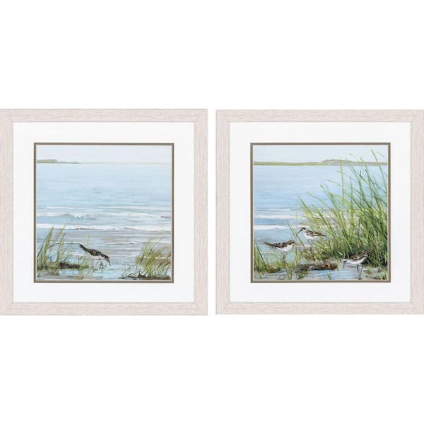 Paragon Afternoon on Shore NA 2-Piece Framed Nature Poster 17 in. x 17 in.