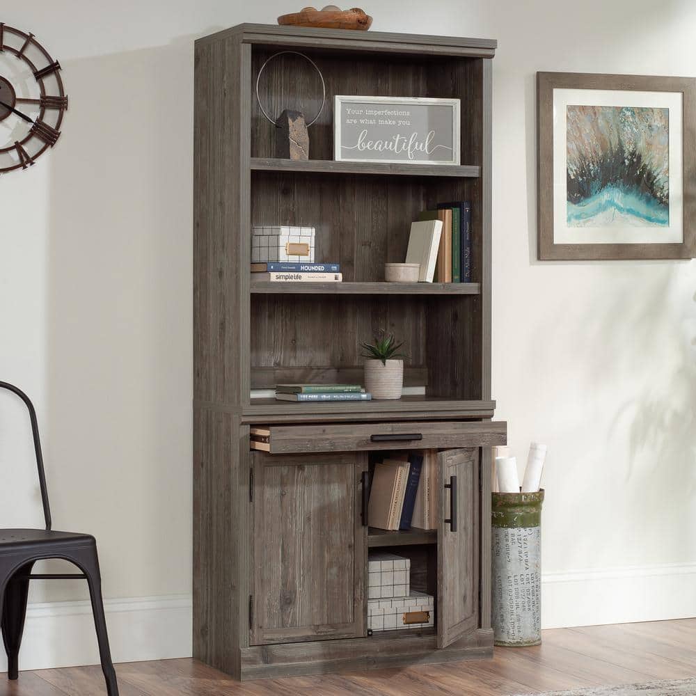 Pebble Pine Office Cabinet with Adjustable Shelving