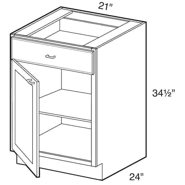 Contractor Express Cabinets Arlington Vessel Blue Plywood Shaker Assembled Corner Easy Reach Kitchen Cab Sft CLS Left 36 in W x 24 in D x 34.5 in H