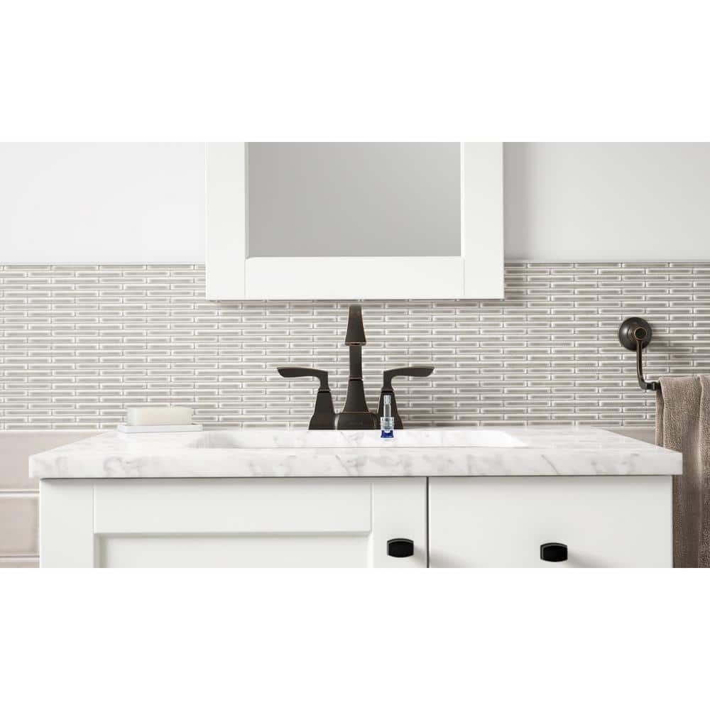Kallan Oil-Rubbed Bronze Double Handle Bathroom Faucet