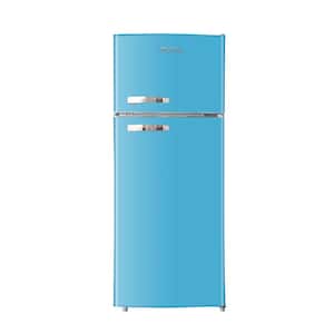 10 cu. ft. Retro Mini Refrigerator in Blue with Freezer