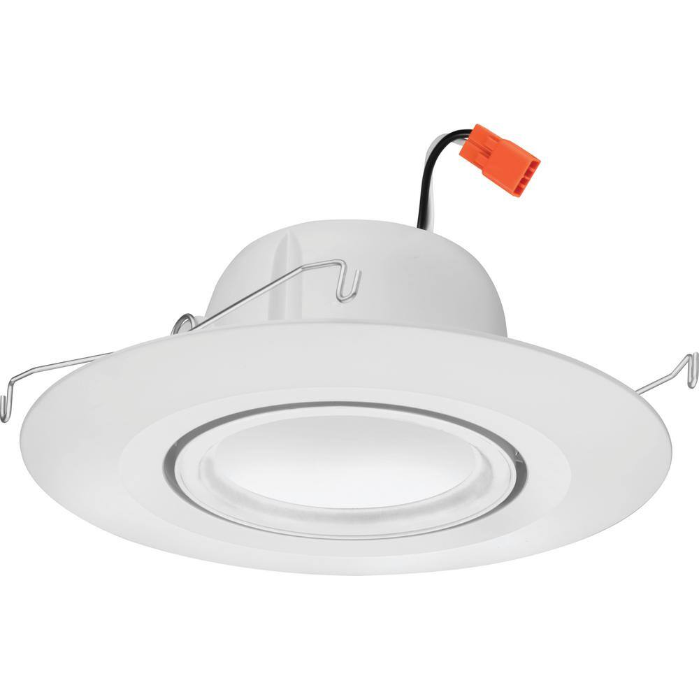 6'' White Adjustable LED Recessed Lighting Kit with Smart Control