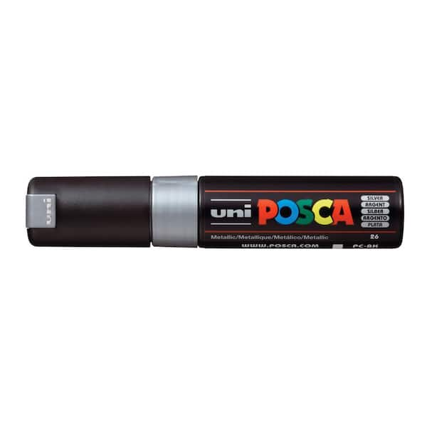 UNIPOSCA ARGENTO/SILVER PC-5M POSTER COLOURED MARKER BULLET TIP