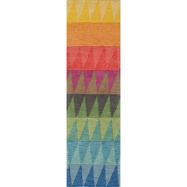 Delhi Multi Red 2 ft. x 8 ft. Indoor Runner Rug