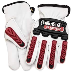 Large Unisex Impact and Cut Resistant Sheep Skin Driver Gloves
