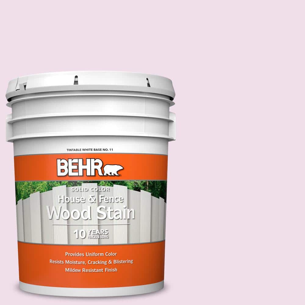 5 gal. #M120-1 Pink Proposal Solid Color House and Fence Exterior Wood Stai