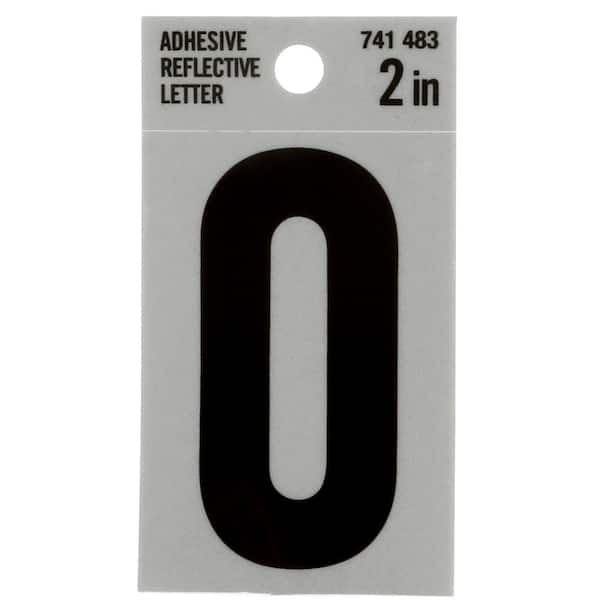 Everbilt 2 in. Vinyl Reflective Letter O