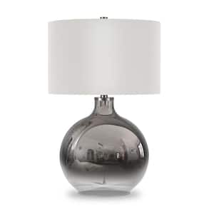 Laelia 24-3/4 in. Silver Ombre Plated Glass Table Lamp