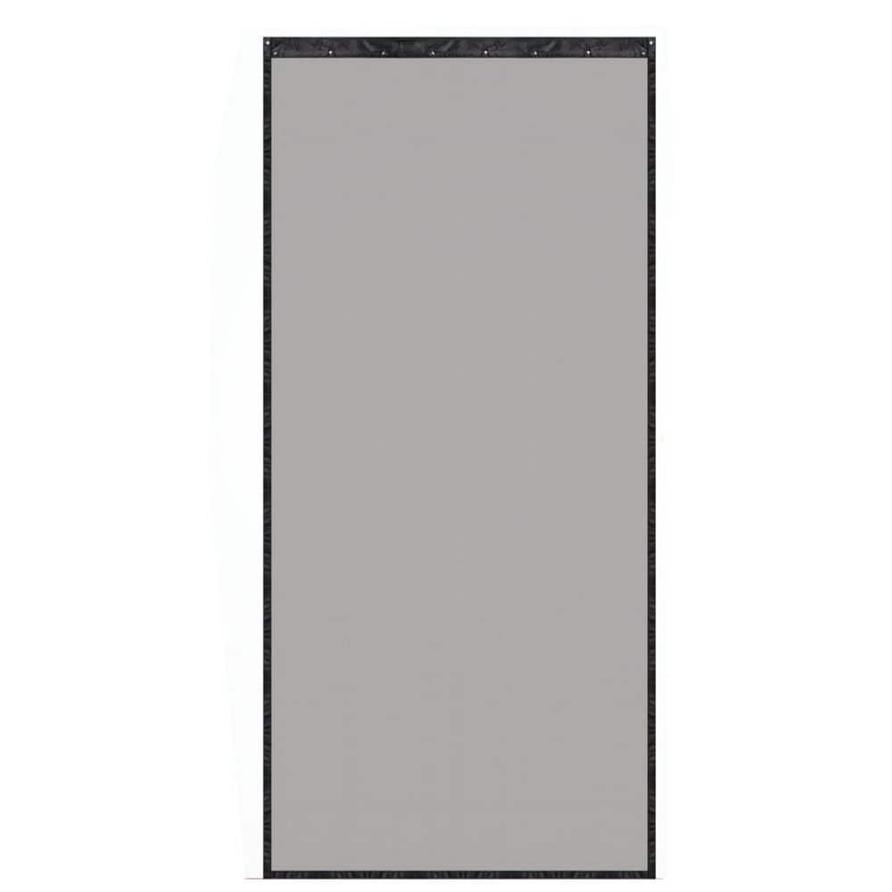 40.5 in. x 85.8 in. Retractable Black Fiberglass Sliding Screen Door with Track for 38 in. W x 83 in. H Door