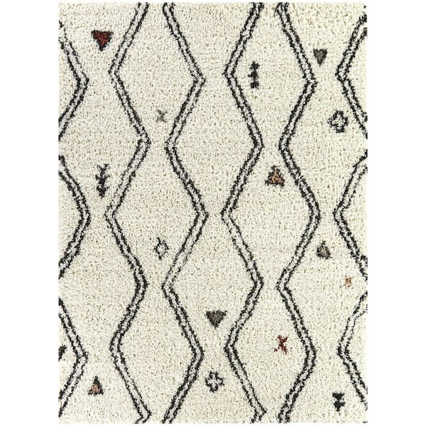 BALTA Kallos Charcoal Grey 5 ft. 3 in. x 7 ft. Tribal Area Rug