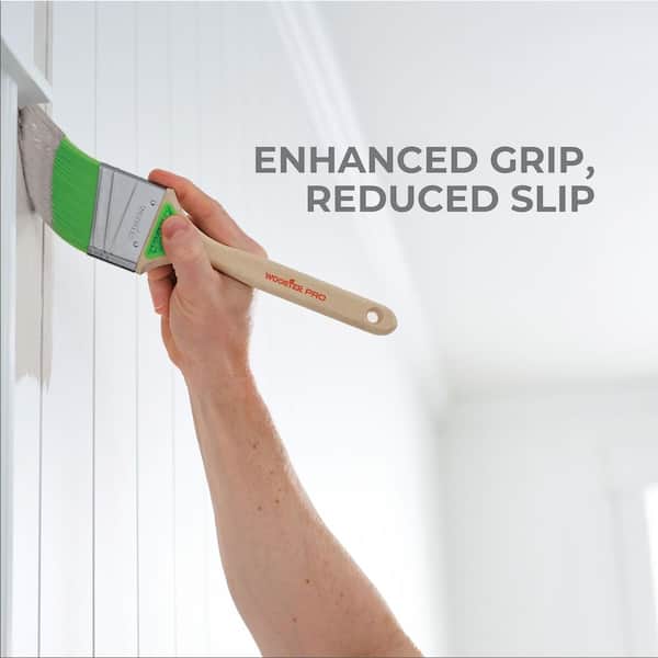 Wooster 3 in. GripTech Polyester Angle Sash Brush 0H54010030 - The