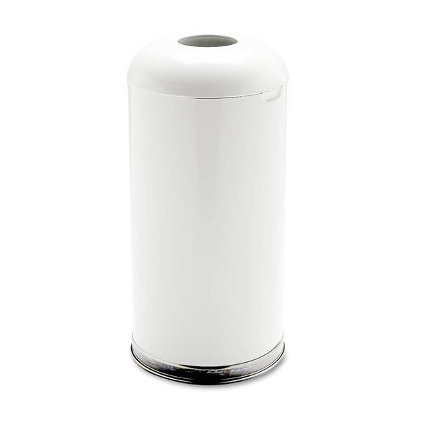 Rubbermaid Commercial Products Marshal 15 Gal. White Open Top Trash Can