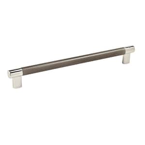 Esquire 10-1/16 in (256 mm) Polished Nickel/Gunmetal Drawer Pull