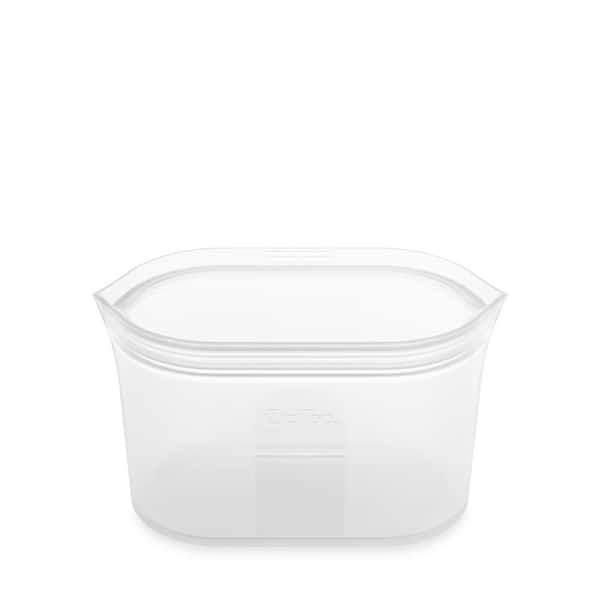 Zip Top Reusable Silicone 24 oz. Medium Dish Zippered Storage Container,  Frost Z-DSHM-01 - The Home Depot