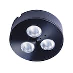 Pro-Grade Black LED Satin Warm White Dimmable Puck Light/Recessed Downlight
