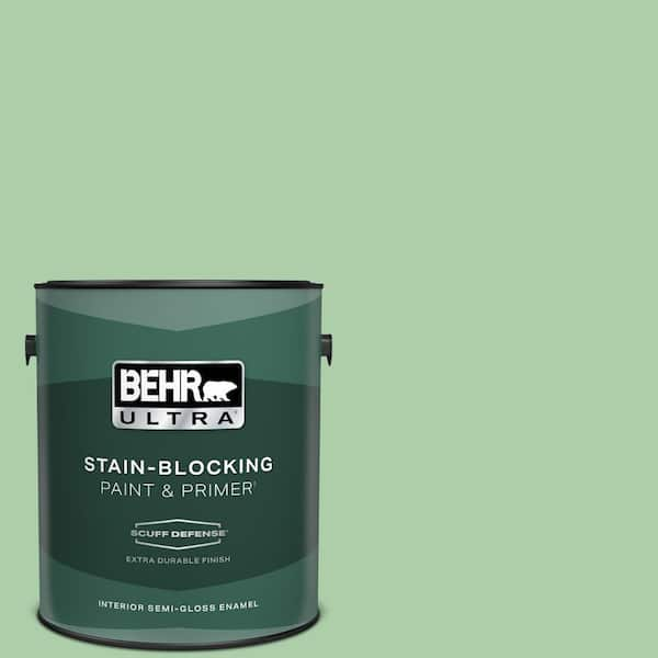 BEHR ULTRA 1 gal. #450D-4 Garden Room Extra Durable Semi-Gloss Enamel Interior Paint & Primer