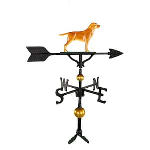 32 in. Deluxe Black Lab Weathervane