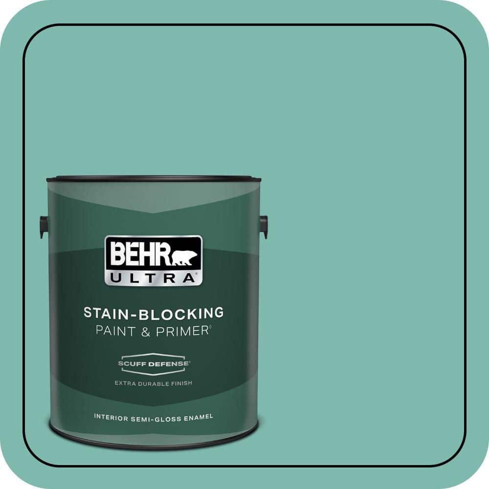1 gal. #490D-5 Winter Surf Extra Durable Semi-Gloss Enamel Interior Paint & Primer price history on PriceWatchPro
