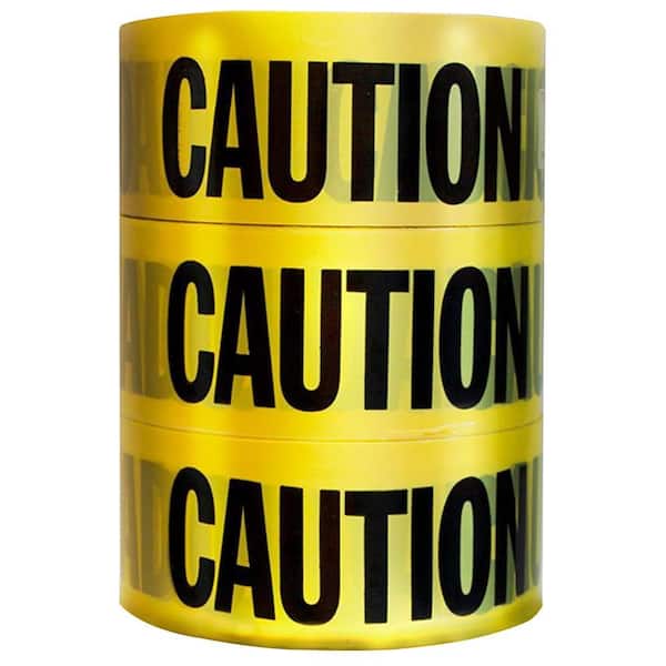 3 in. x 1000 ft. Caution Tape (3-Pack)