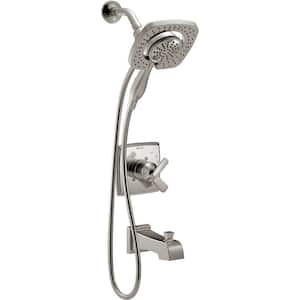 Ashlyn In2ition 1-Handle Tub and Shower Faucet Trim Kit in Stainless (Valve Not Included)