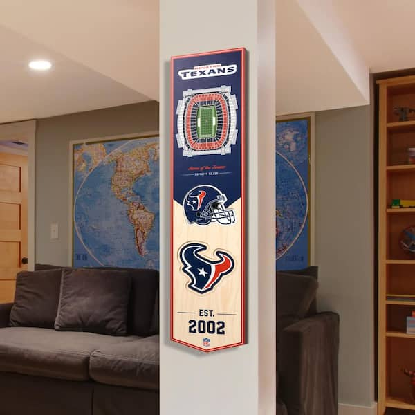 8 x 32 NFL Houston Texans 3D Stadium Banner