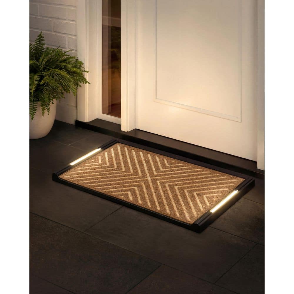 BriteStep Chevron  32.5 in. x 18.5 in. Pressure-Activated, Wireless, Auto Shut-Off, Indoor/Outdoor LED Door Mat price history on PriceWatchPro