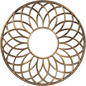 16 in. O.D. x 5-1/2 in. I.D. x 1/2 in. P Cannes Architectural Grade PVC Pierced Ceiling Medallion