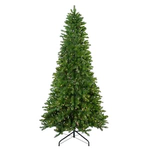 9 ft. Pre-Lit Everett Pine Slim Artificial Christmas Tree Clear Lights