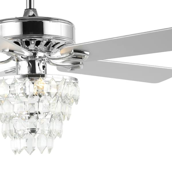Jonathan Y Mindy 52 In 3 Light Glam, Modern Glam Ceiling Fans