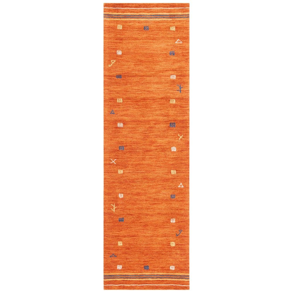 safavieh himalaya collection him563p handmade rust rug 2ft 3in x 8ft 