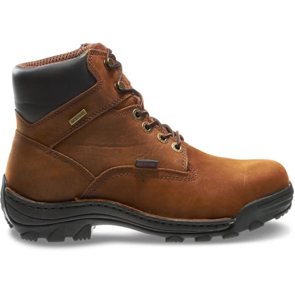 Wolverine Men's Durbin Waterproof 6'' Work Boots - Steel Toe - Brown Size 7.5(W)