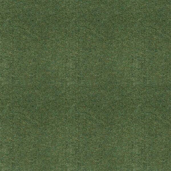 TrafficMaster Olive Ribbed 18 in. x 18 in. Carpet Tiles (16 Tiles/Case)-DISCONTINUED