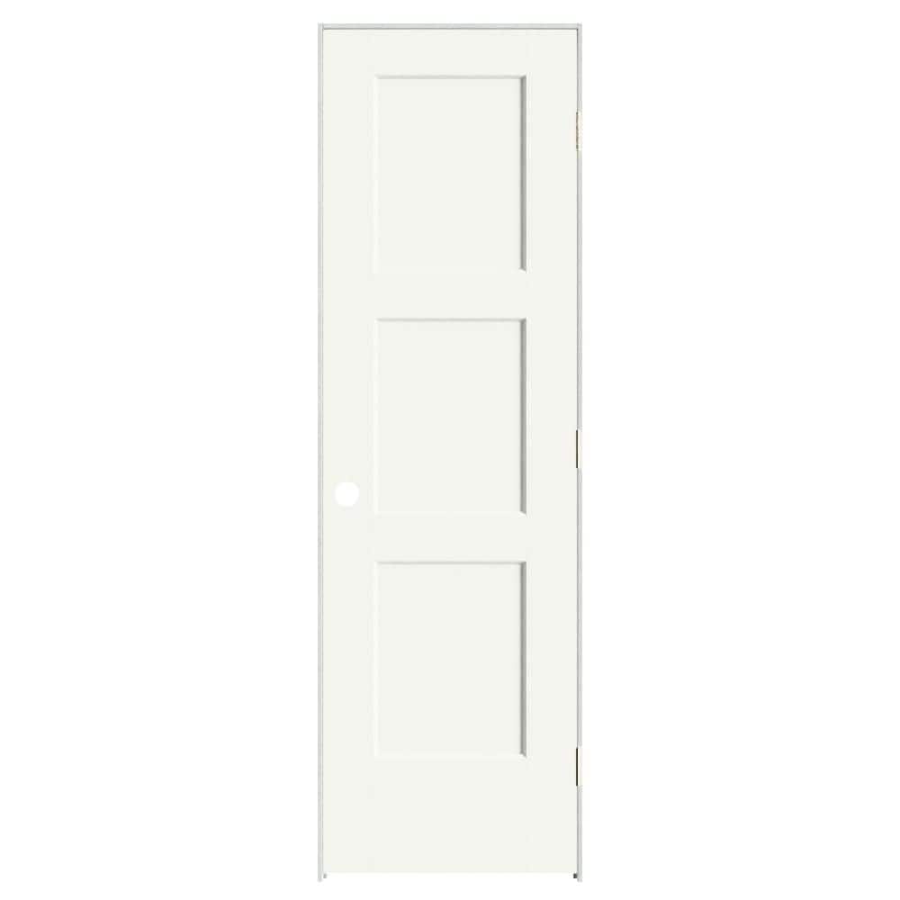 Calden 24 in. x 80 in. 3P Left-Hand Inswing Solid Core White Composite Single Prehung Interior Door 4-9/16 in. Jamb price history on PriceWatchPro
