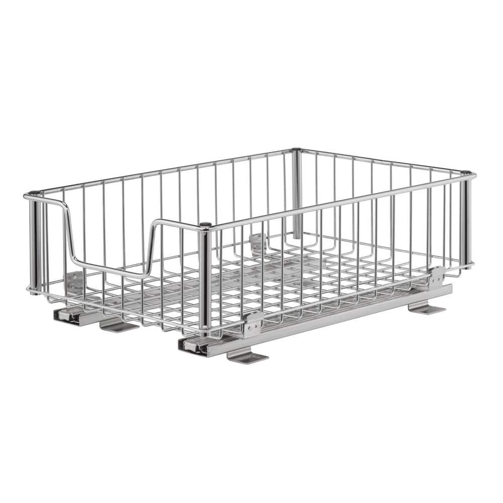 11.5 in. W x 17.75 in. D x 6.25 in. H Chrome Wire in Cabinet Pull-Out Bottom Mount Wire Drawer price history on PriceWatchPro